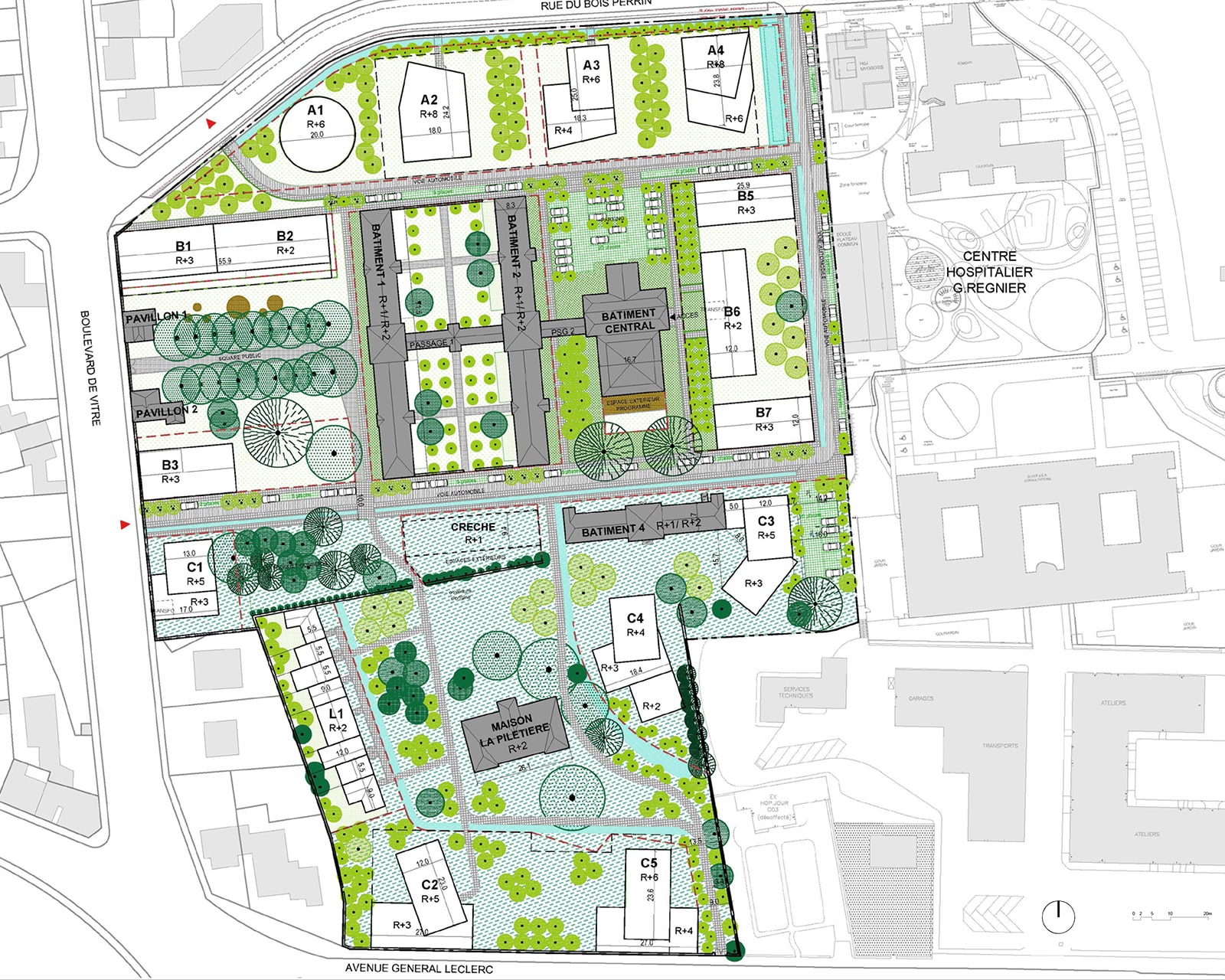 RBP PLAN MASSE H2o Architectes rbp-plan-masse-h2o-architectes